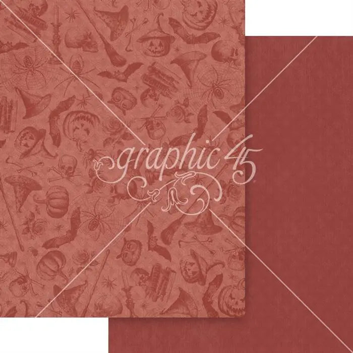 Ghostly Greetings Patterns & Solids Paper Pack, 8.5" x 11" - Graphic 45