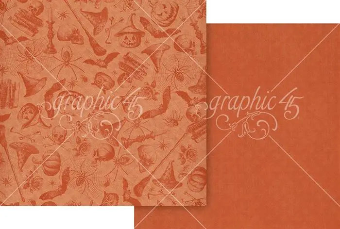 Ghostly Greetings Scrapbook Collection Kit,  12" x 12" - Graphic 45