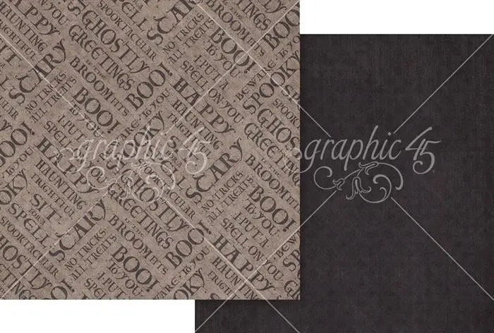 Ghostly Greetings Scrapbook Collection Kit,  12" x 12" - Graphic 45
