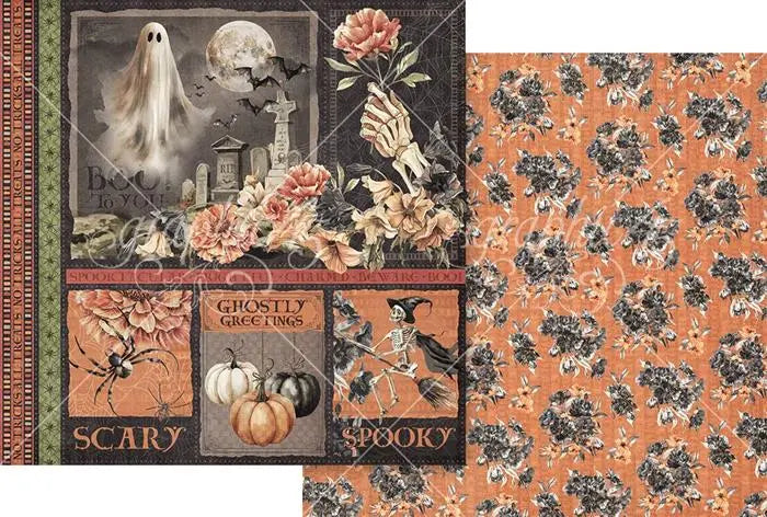 Ghostly Greetings Scrapbook Collection Kit,  8" x 8" - Graphic 45