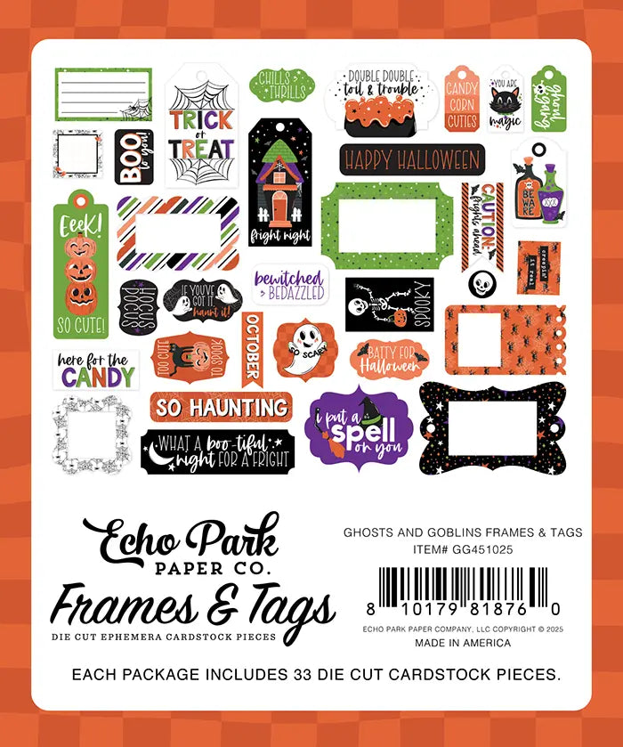 Ghosts And Goblins Frames & Tags - Echo Park