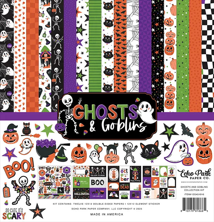 Ghosts And Goblins Scrapbook Collection Kit, 12" x 12" - Echo Park