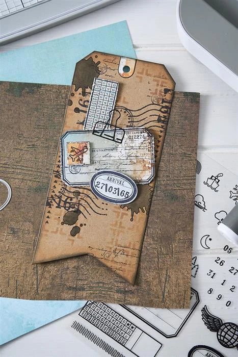 Globetrotters Mark Stamps and Framelits Die Set by 49 & Market - Sizzix