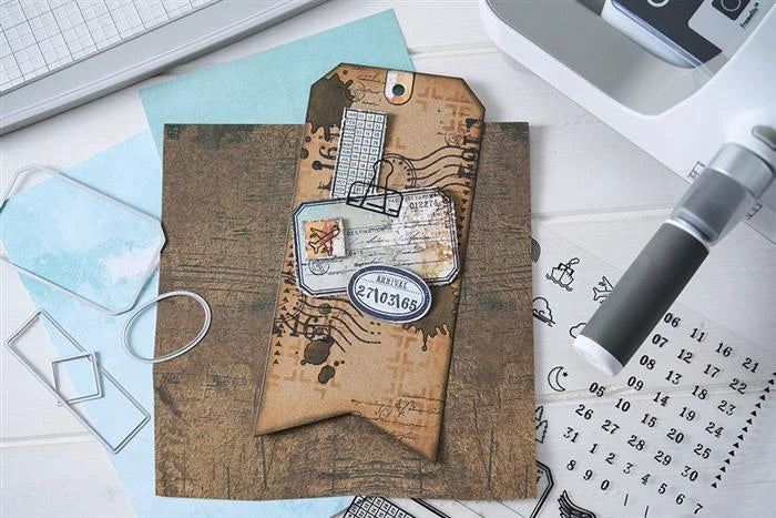 Globetrotters Mark Stamps and Framelits Die Set by 49 & Market - Sizzix