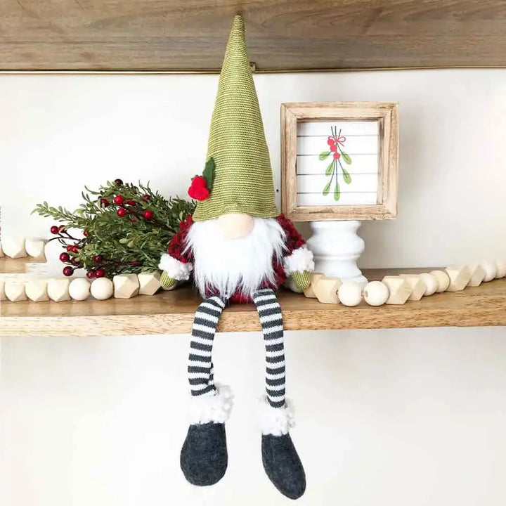 Gnome for Christmas Plush Gnome - Tabletop Decor - Foundations Decor