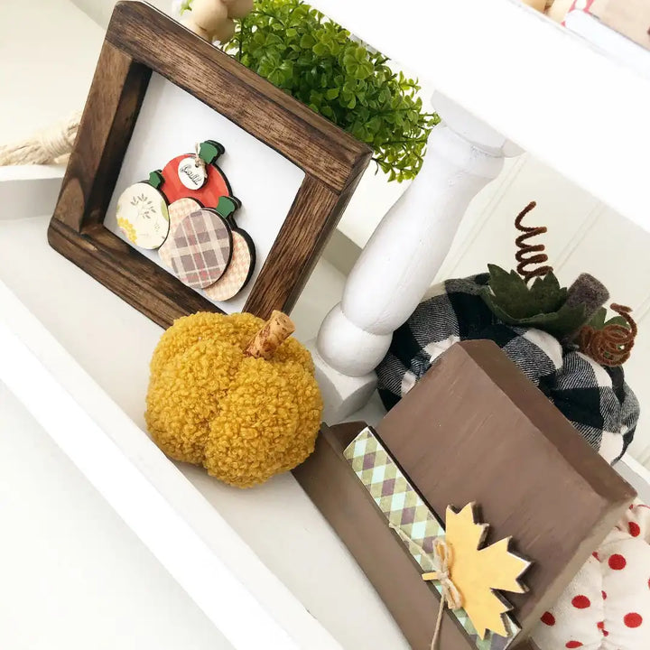 Golden Harvest Pumpkin - Tiered Tray Decor - Foundations Decor