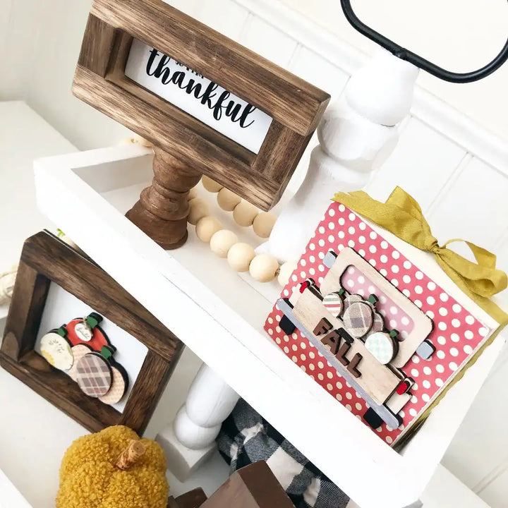 Golden Harvest Pumpkin - Tiered Tray Decor - Foundations Decor