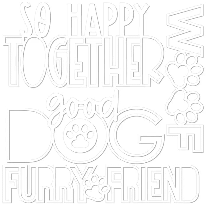 View 2 of Good Dog Cut-Outs - Bow Wow - Bella Blvd