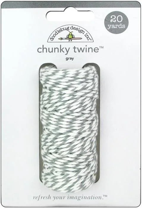 Gray Chunky Twine - Monochromatic - Doodlebug