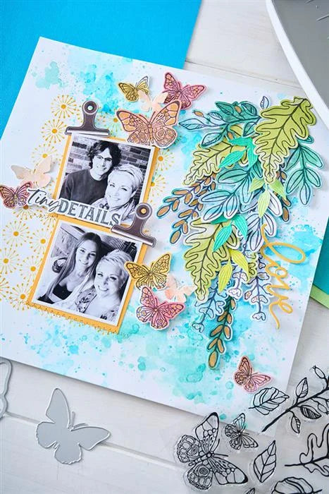 Greenery Layers #1 Stamp and Framelits Die Set by Vicki Boutin - Sizzix