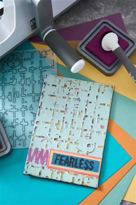 Mult Level Folder Sizzix Grid Graph Multi-Level Embossing Folder by Seth Apter