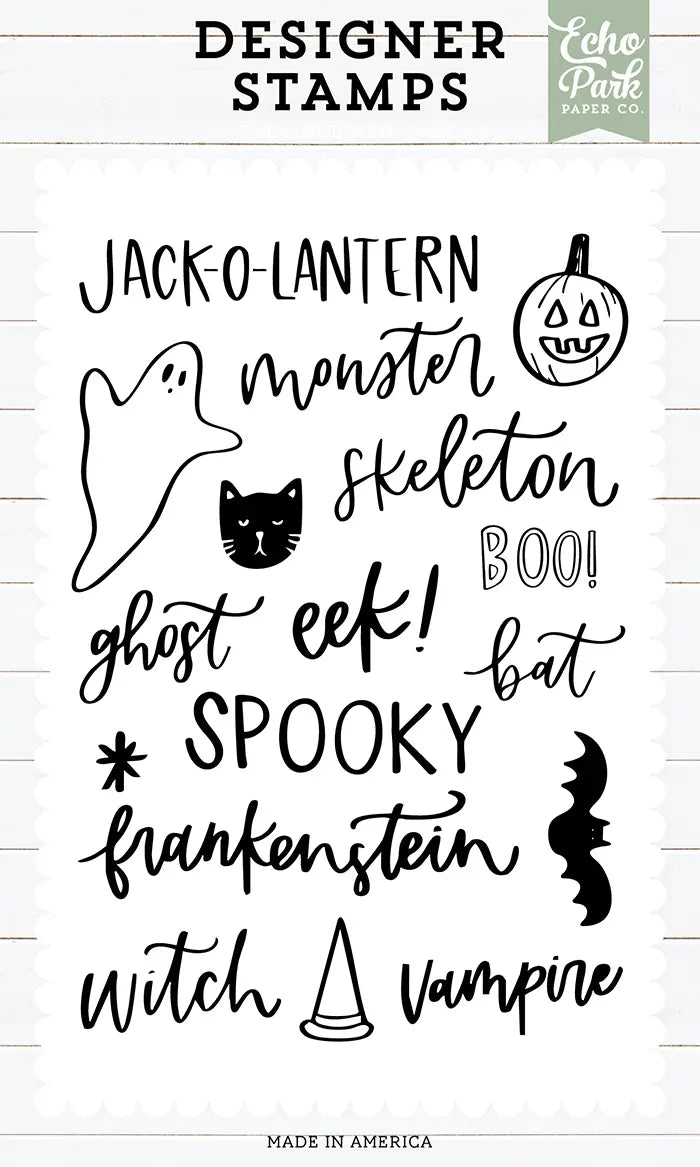 Halloween Characters Stamp Set - Designer Series - Echo Park