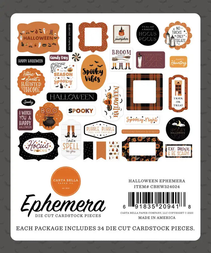 Halloween Ephemera - Carta Bella