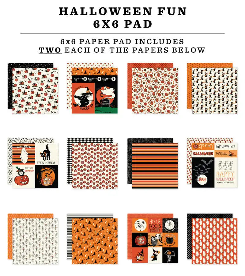 Halloween Fun 6" x 6" Paper Pad - Carta Bella
