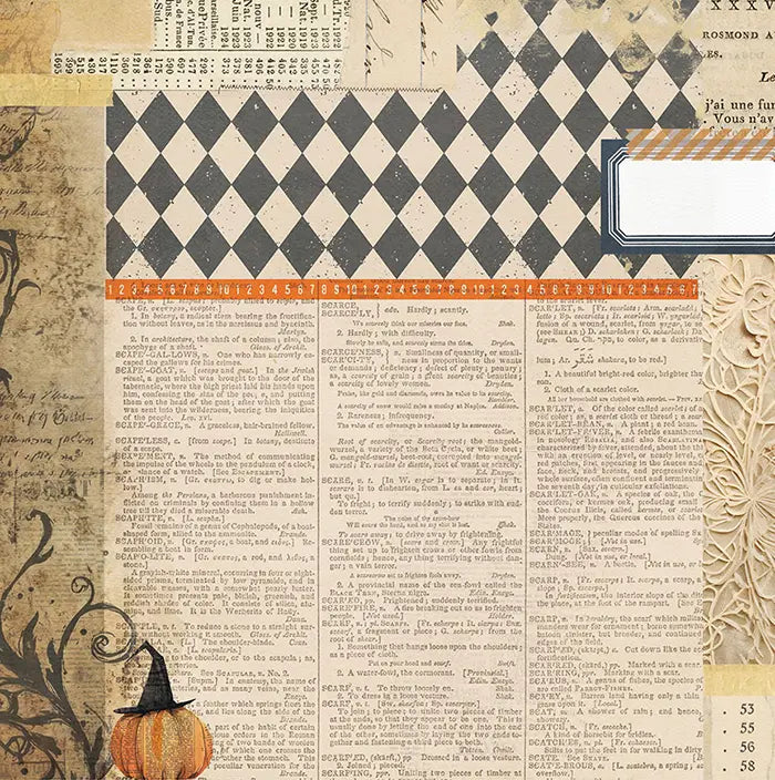 Halloween Junque Scrapbook Collection Pack, 12"x 12" - PhotoPlay