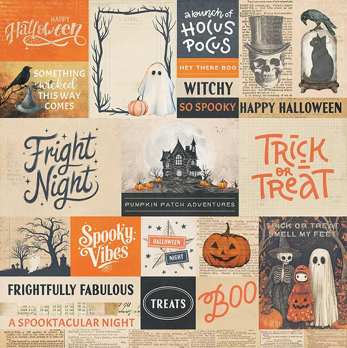 Halloween Junque Scrapbook Collection Pack, 12"x 12" - PhotoPlay