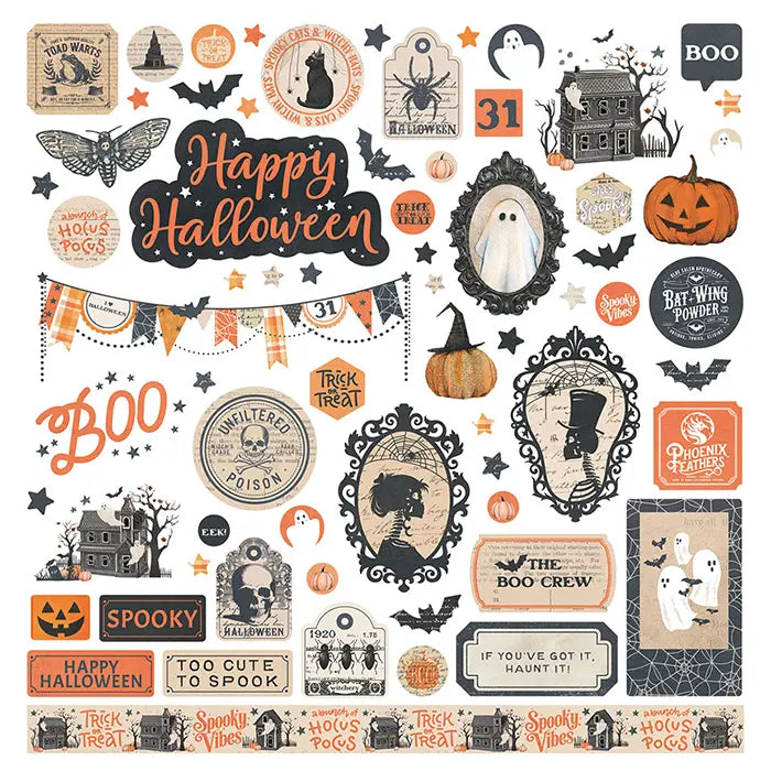 Halloween Junque Scrapbook Collection Pack, 12"x 12" - PhotoPlay