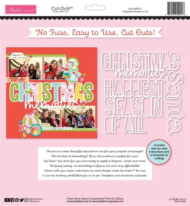 Happiest Season Of All Merry Mingle Cut-Outs - Bella Blvd