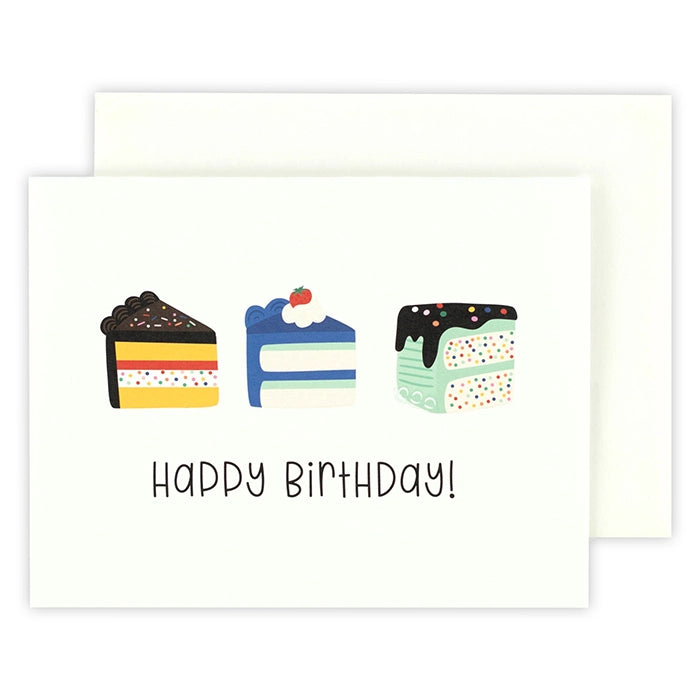 Happy Birthday Sliced Cake Greeting Card – Echo Park