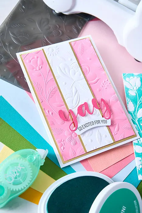 Happy Garden #1 3D Textured Impressions Embossing Folder - Catherine Pooler - Sizzix