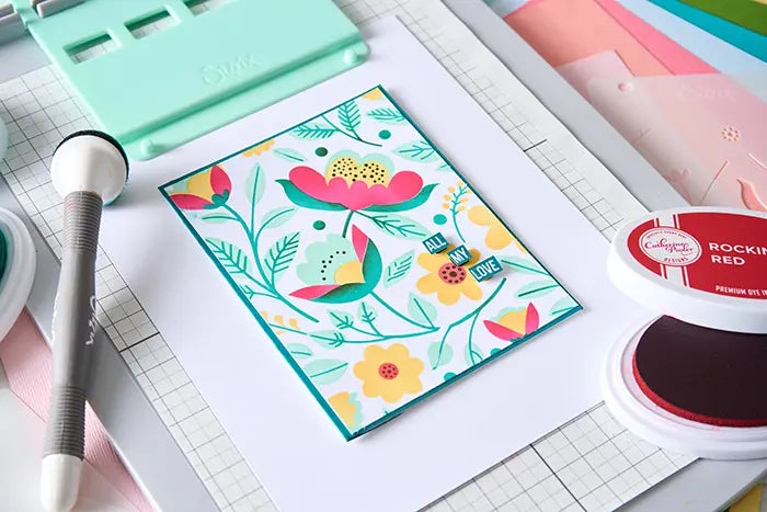 Happy Garden #2 A6 Layered Stencil Set - Catherine Pooler - Sizzix