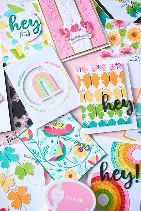 Happy Garden #2 A6 Layered Stencil Set - Catherine Pooler - Sizzix
