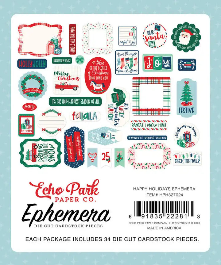 Happy Holidays Ephemera - Echo Park