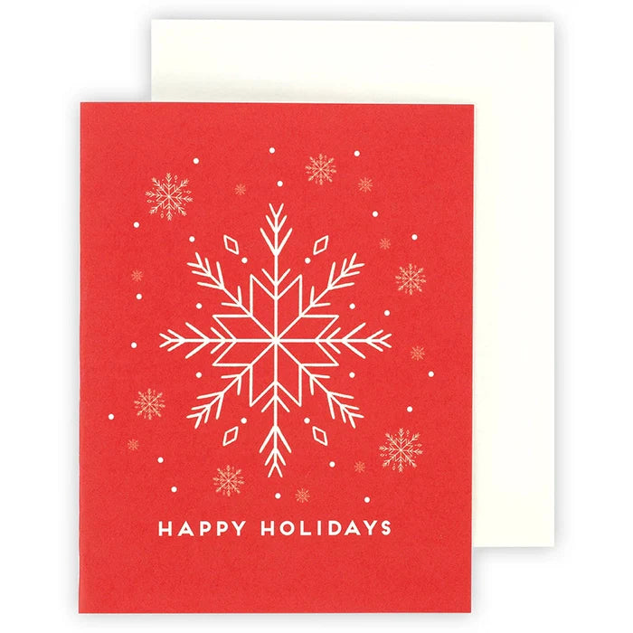 Happy Holidays Snowflakes Greeting Card – Echo Park