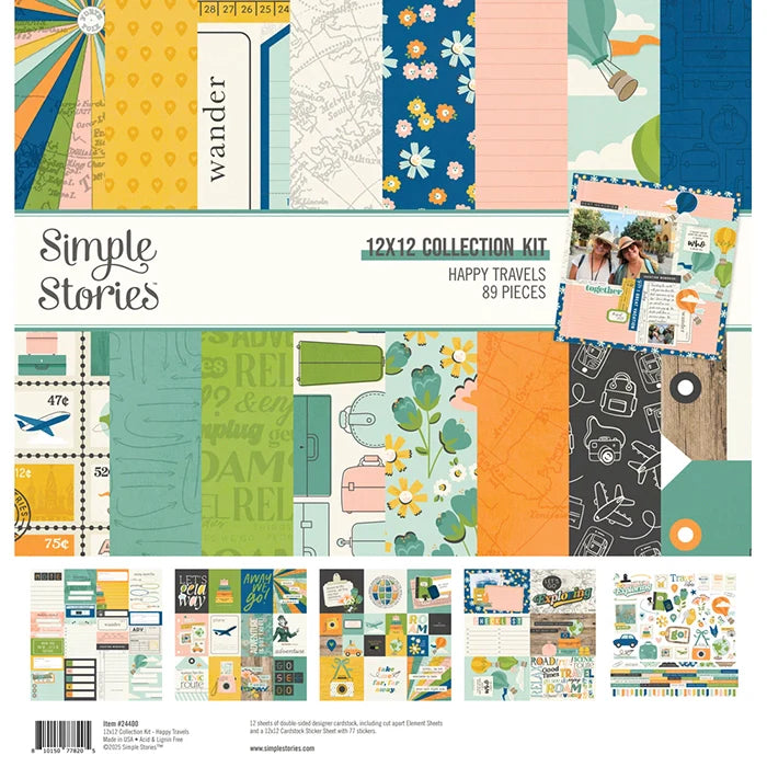 Happy Travels 12" x 12" Collection Kit - Simple Stories