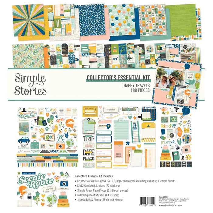 Happy Travels Collectors Essential Kit - Simple Stories