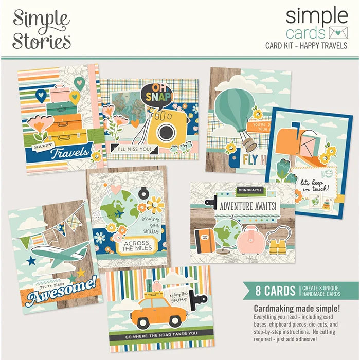 Happy Travels Simple Cards Card Kit - Simple Stories