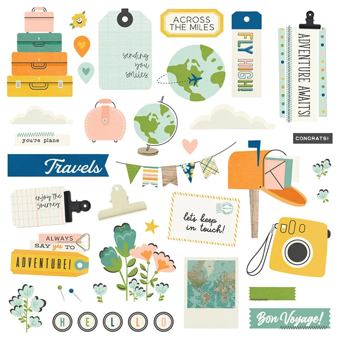 View 2 of Happy Travels Simple Cards Card Kit - Simple Stories