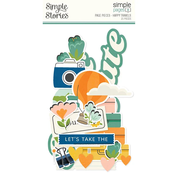 Happy Travels Simple Page Pieces - Simple Stories