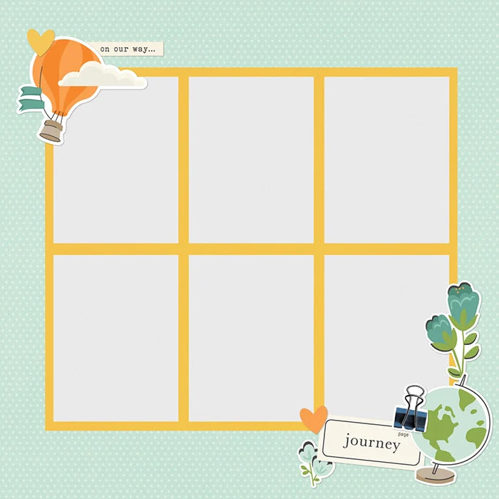 View 4 of Happy Travels Simple Page Pieces - Simple Stories