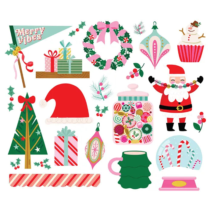 Hard Candy Christmas Big Bits & Pieces - Simple Stories