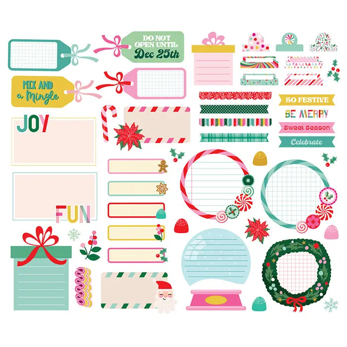 Hard Candy Christmas Journal Bits & Pieces - Simple Stories