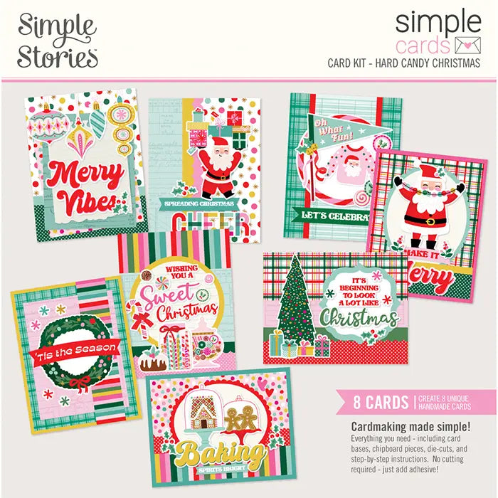 Hard Candy Christmas Simple Cards Card Kit - Simple Stories