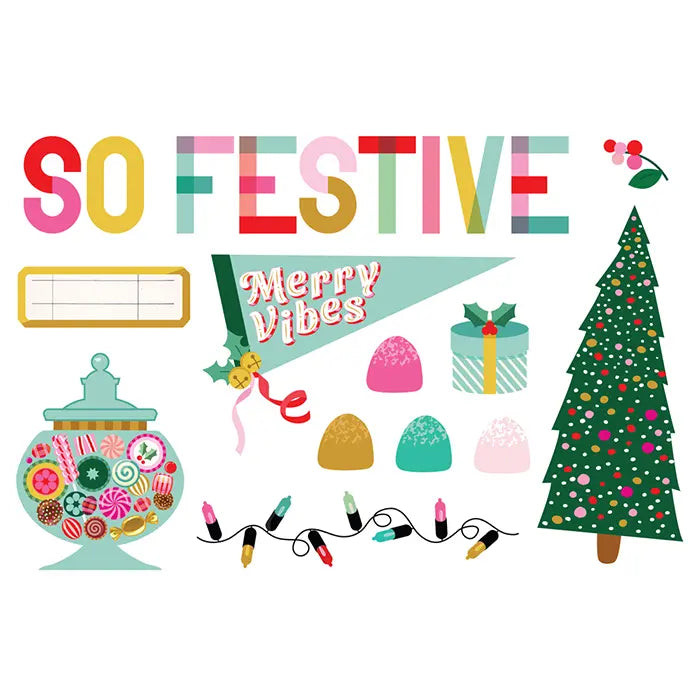 Hard Candy Christmas Simple Pages Page Pieces - Simple Stories