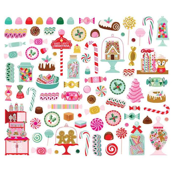 Hard Candy Christmas Sweets Bits & Pieces - Simple Stories