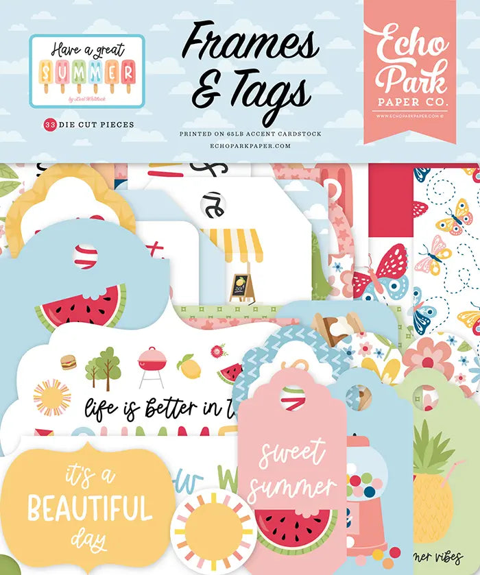 Have A Great Summer Frames & Tags - Echo Park