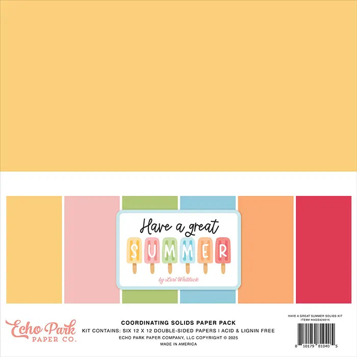Have A Great Summer Solids Kit - Echo Park