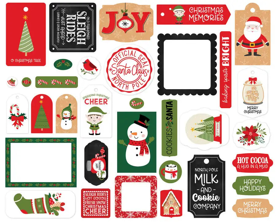 Have A Holly Jolly Christmas Frames & Tags- Echo Park