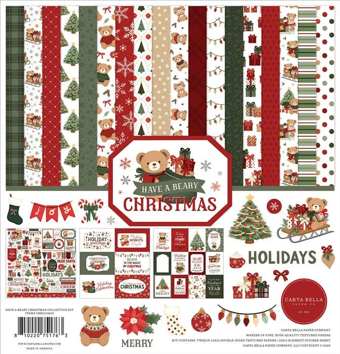Have A Beary Christmas Collection Kit - Carta Bella