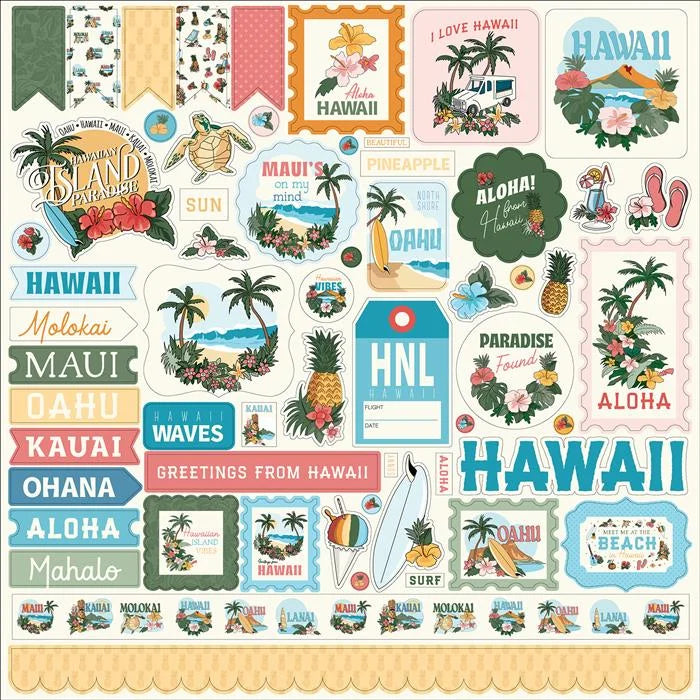 Hawaii Element Sticker - Carta Bella