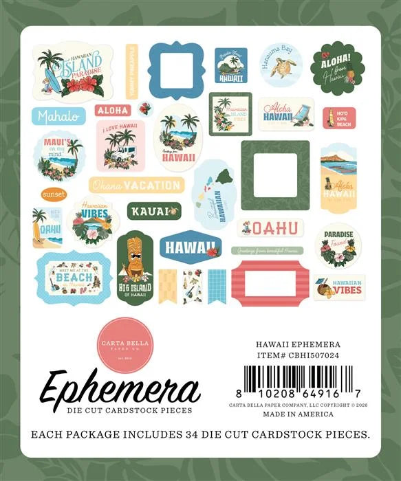 Hawaii Ephemera - Carta Bella