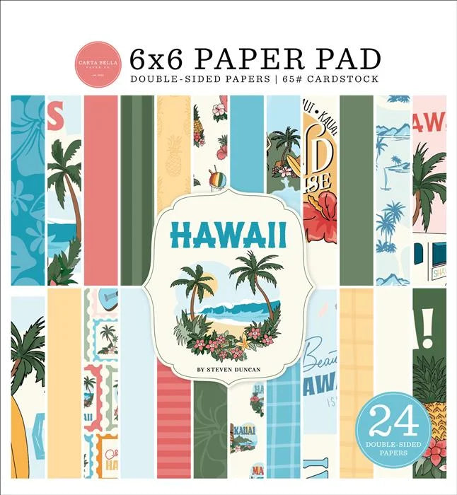 Hawaii Paper Pad, 6" x 6" - Carta Bella