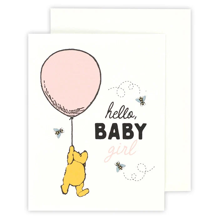 Hello Baby Girl Winnie Greeting Card – Echo Park