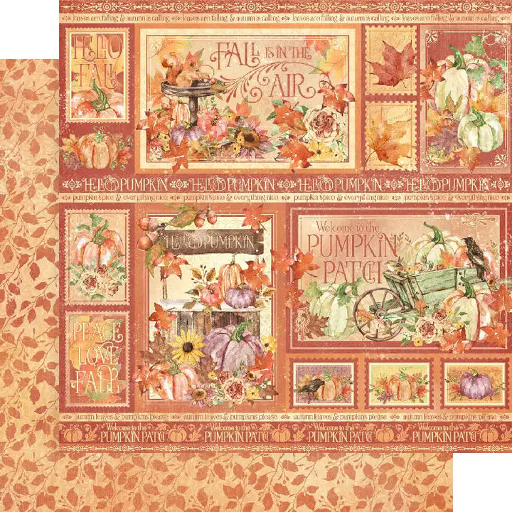Hello Pumpkin 12x12 Collection Pack with Stickers - Graphic 45