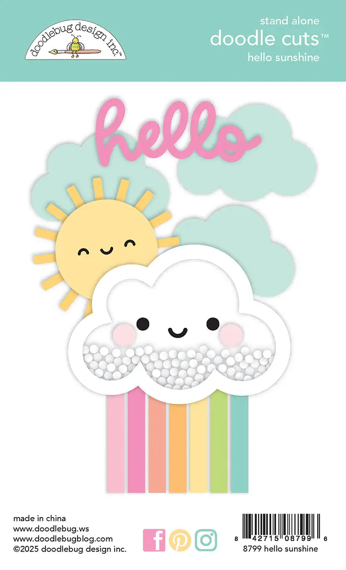 Hello Sunshine Doodle Cuts - Butterfly Kisses - Doodlebug