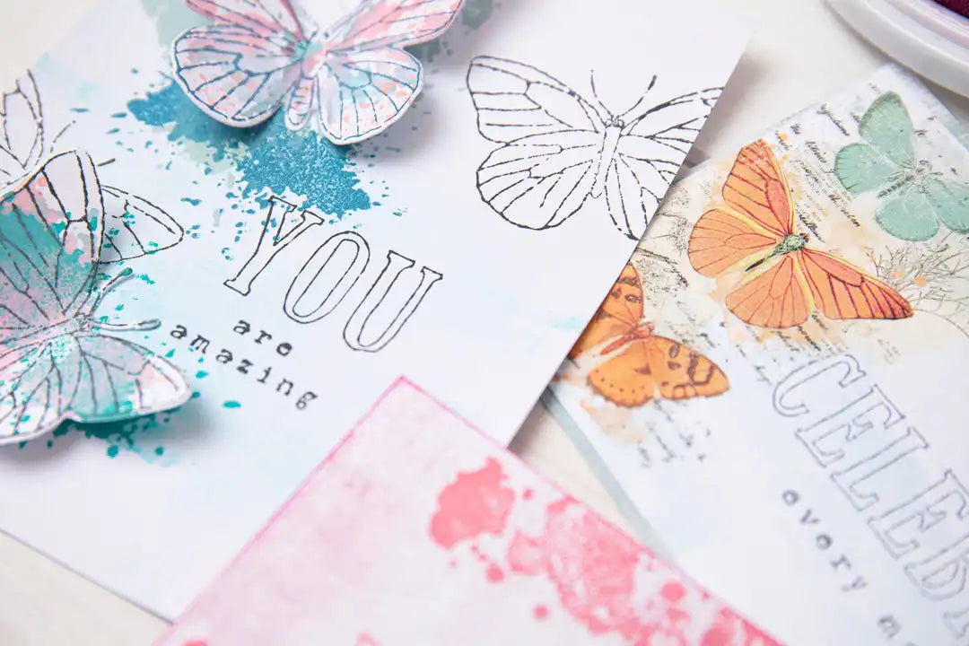 Hello You Sentiments Clear Stamps Set 13PK by 49 and Market - Sizzix